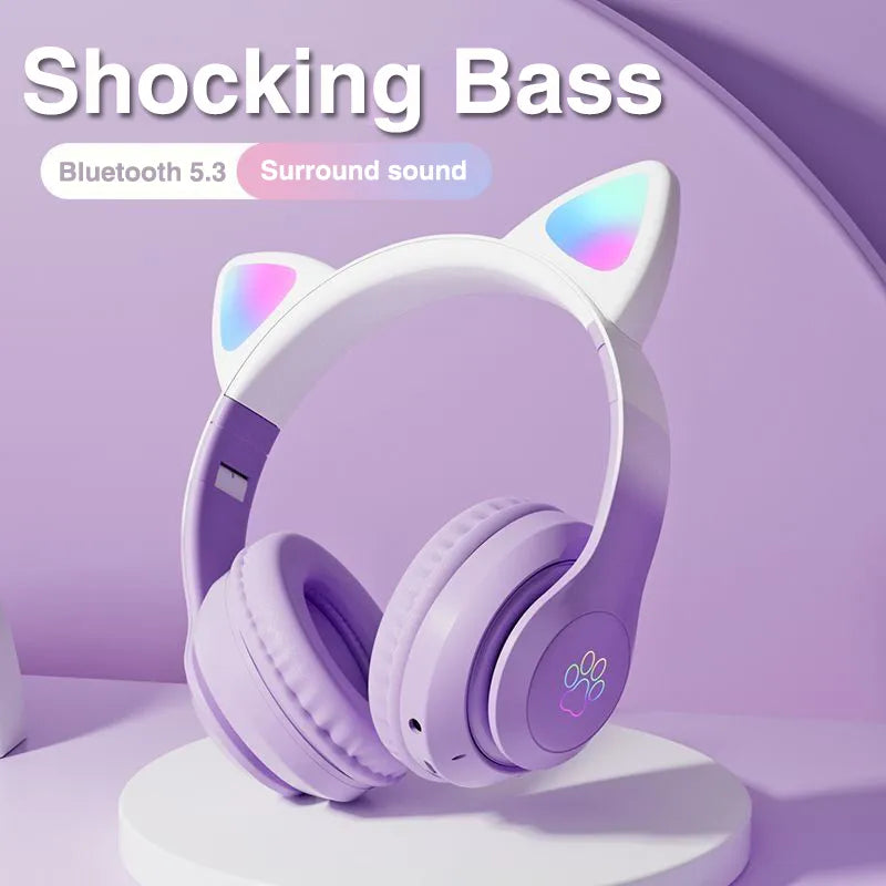 Cat Ears Gaming-Headset mit LED-Leuchten