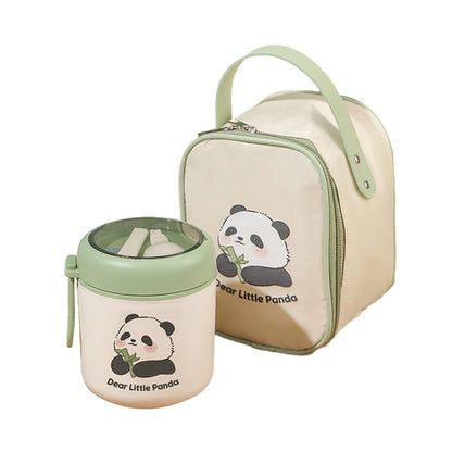 Round Panda Bento Box