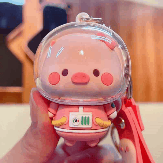 Astro Pig Keychain