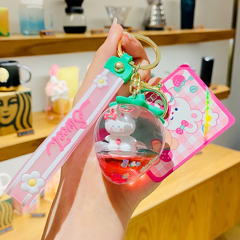 Sweet Strawberry Doll Keychain