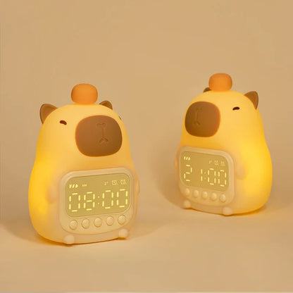 Capybara Night Light Alarm Clock