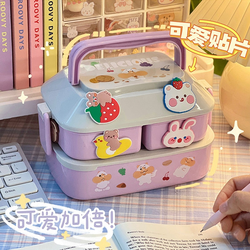 3 Layer Bento Box – Super Anime Store