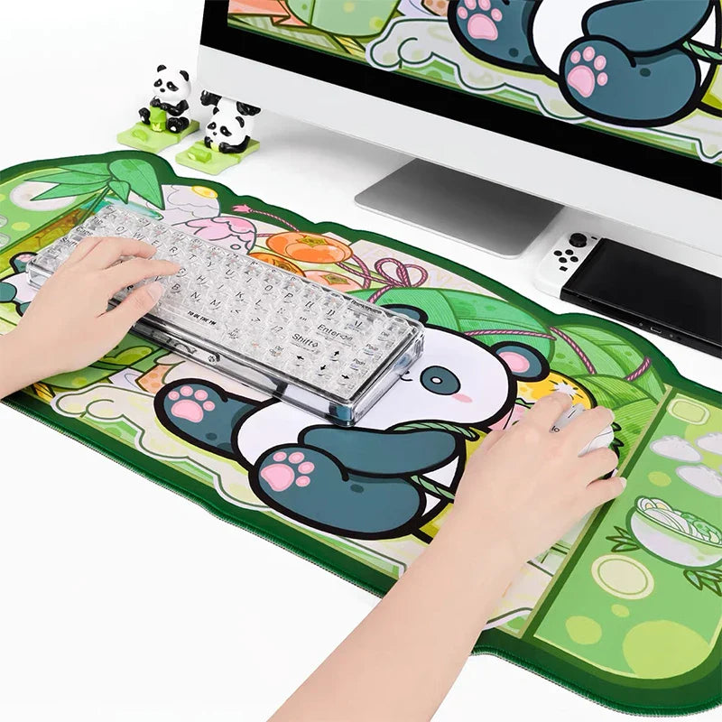 Panda Paradise Desk Pad