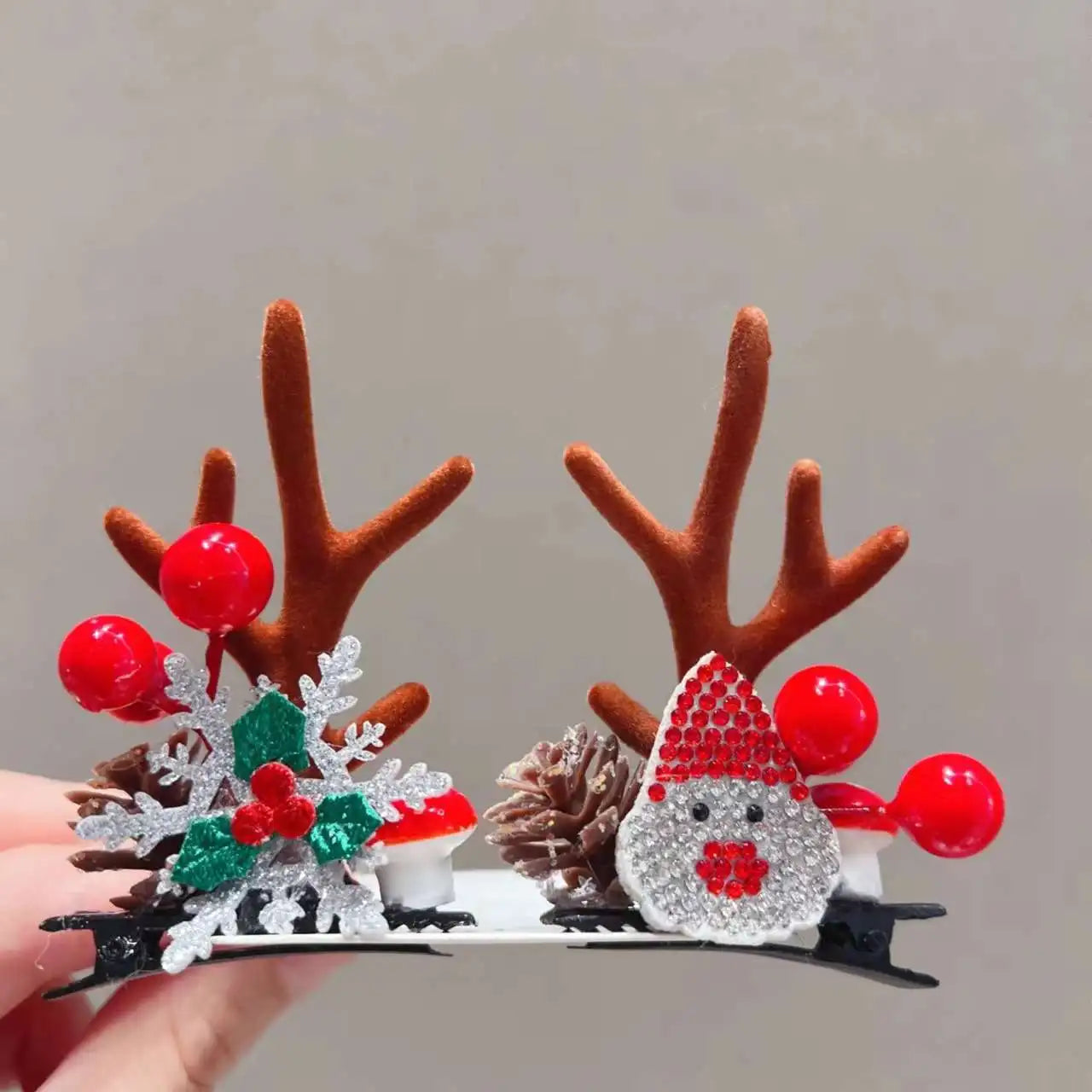 Reindeer Hair Clips