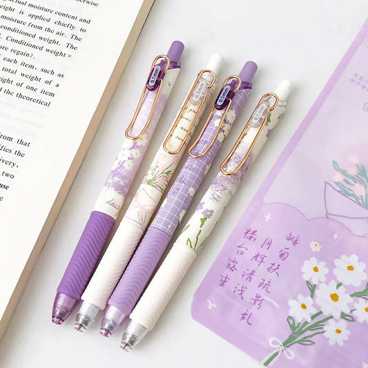 Purple Daisy Gel Pens