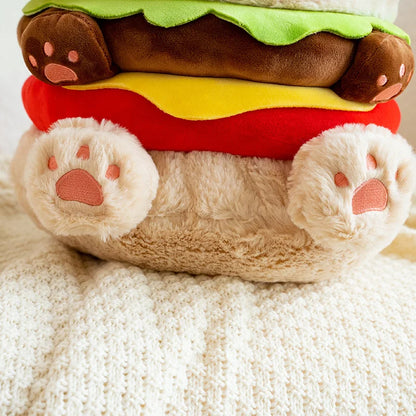 Hamburger Puppy Plushie