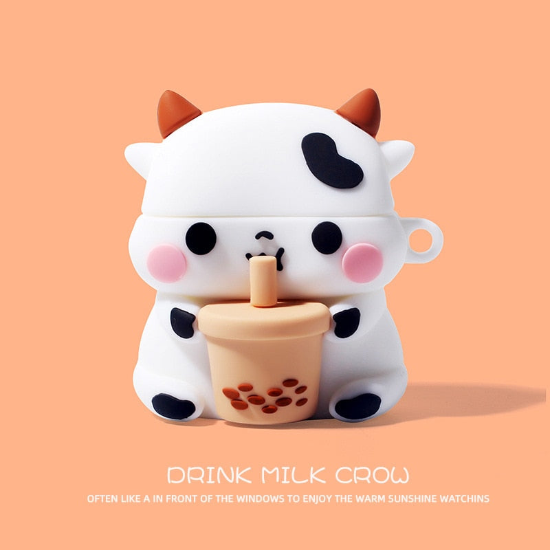 Boba Tea Cow AirPods-Hülle