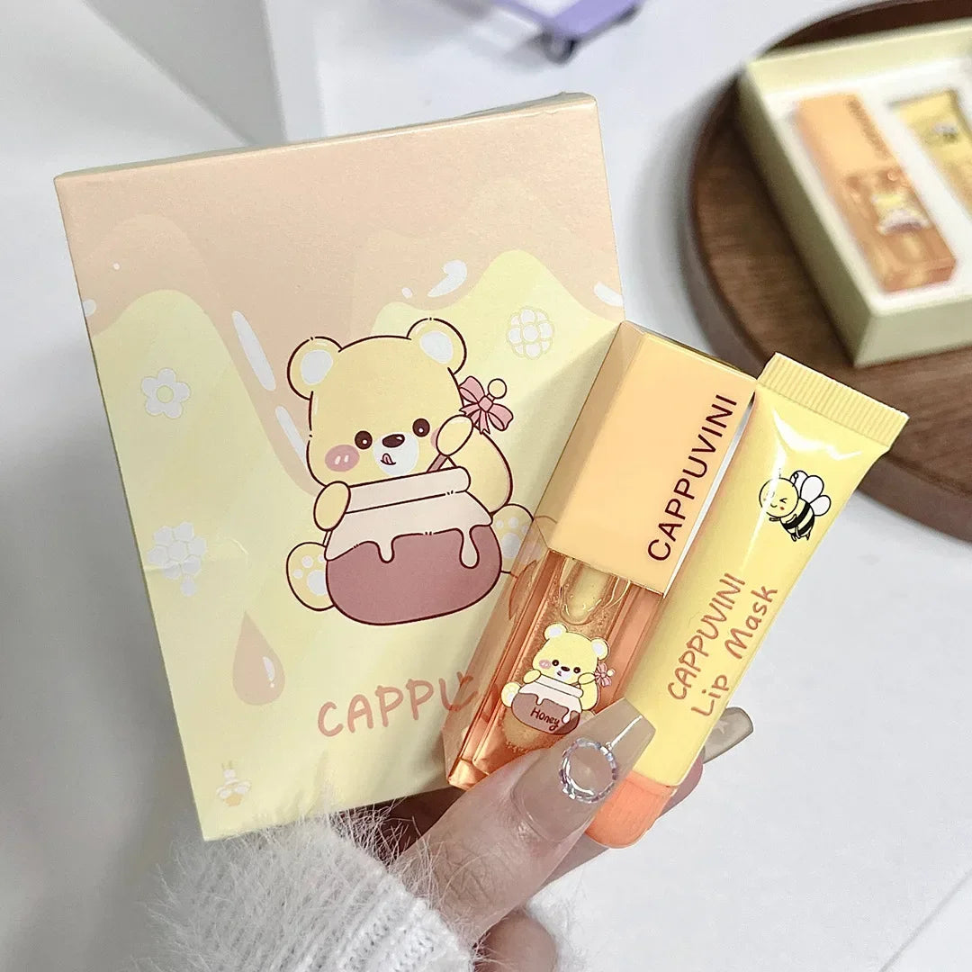 Honey Bear Lip Oil & Lip Mask