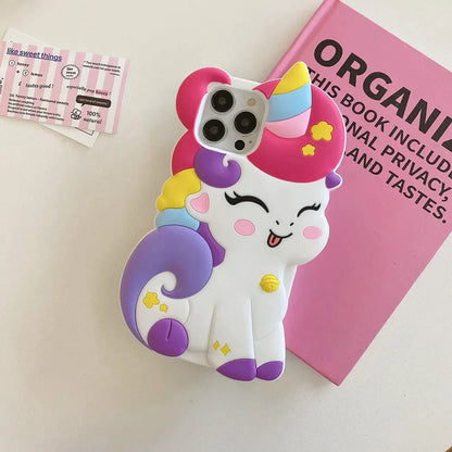 Cute Happy Unicorn iPhone Case