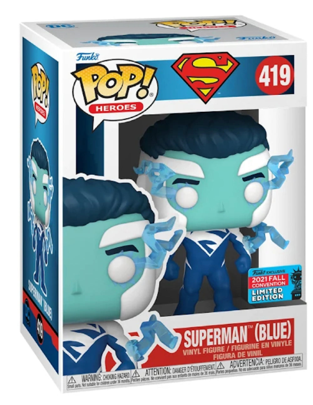 POP! Heroes: 419 Superman, Superman (BLU) Exclusive