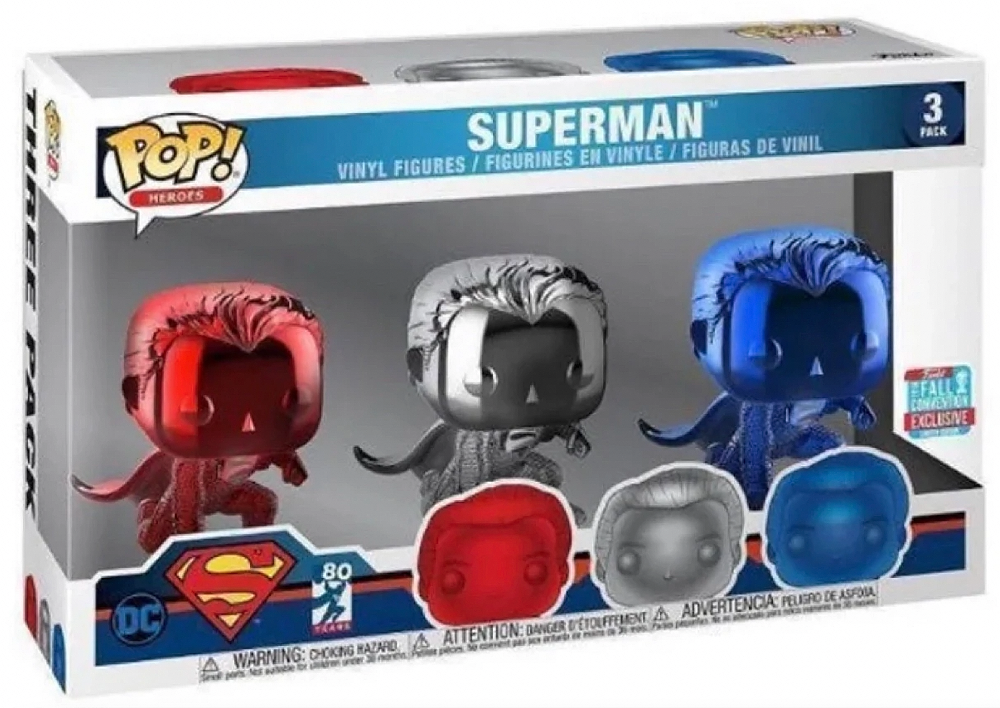 POP! Heroes: Superman (TRI CRM) (3-PK) Exclusive