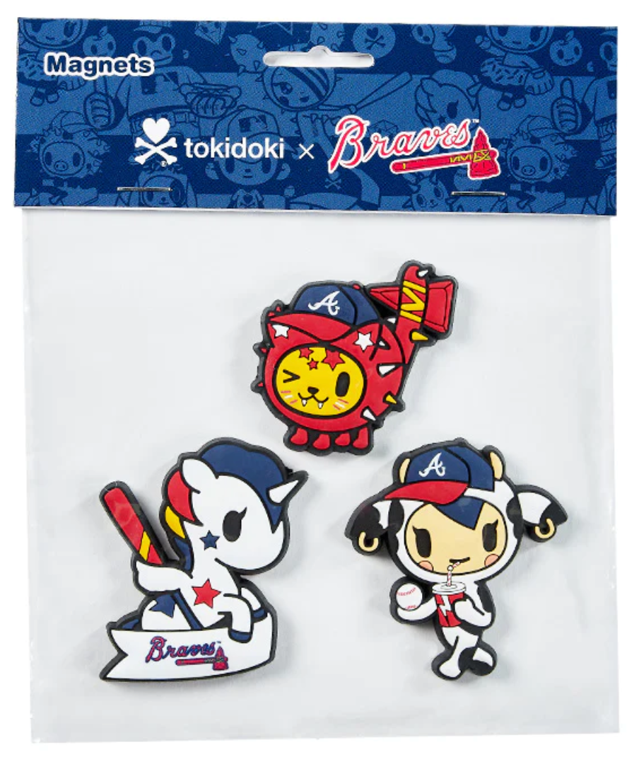 Tokidoki: Magnets, Atlanta Braves (3-PK)