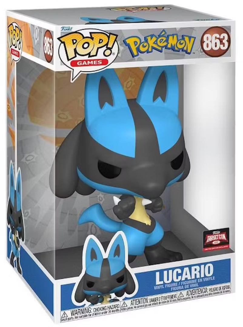 POP! Games (Jumbo Deluxe): 863 Pokemon, Lucario Exclusive