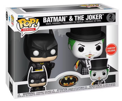 POP! Heroes: Batman, Batman & The Joker (2-PK) Exclusive