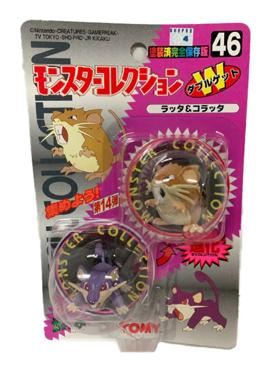 TOMY: 46 Pocket Monster, Raticate and Rattata (2-PK)