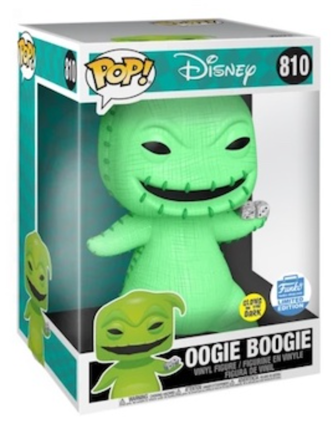 POP! Disney (Jumbo Deluxe): 810 TNBC, Oogie Boogie (GITD)  Exclusive