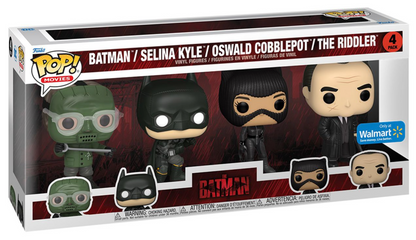 POP! Movies: The Batman, Batman / Selina Kyle / Oswald / The Riddler (4-PCK) Exclusive