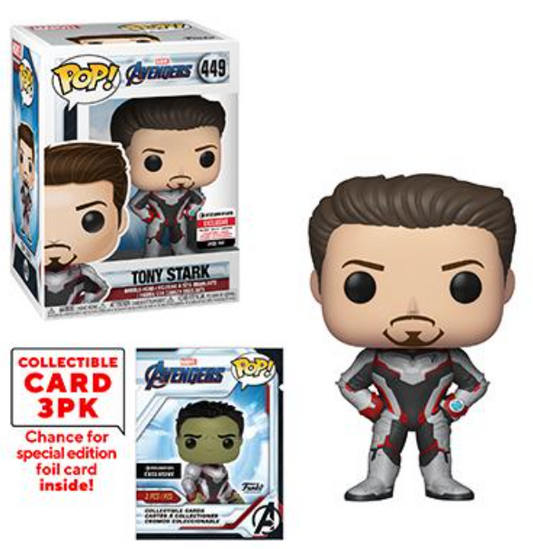 POP! Marvel: 449 Avengers End Game, Tony Stark (Collectible Cards) Exclusive