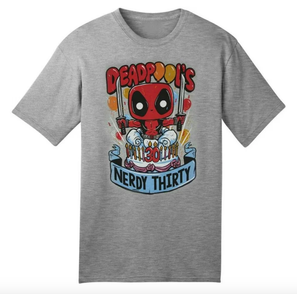 POP! Tees: Marvel (Deadpool), Nerdy Thirty Exclusive