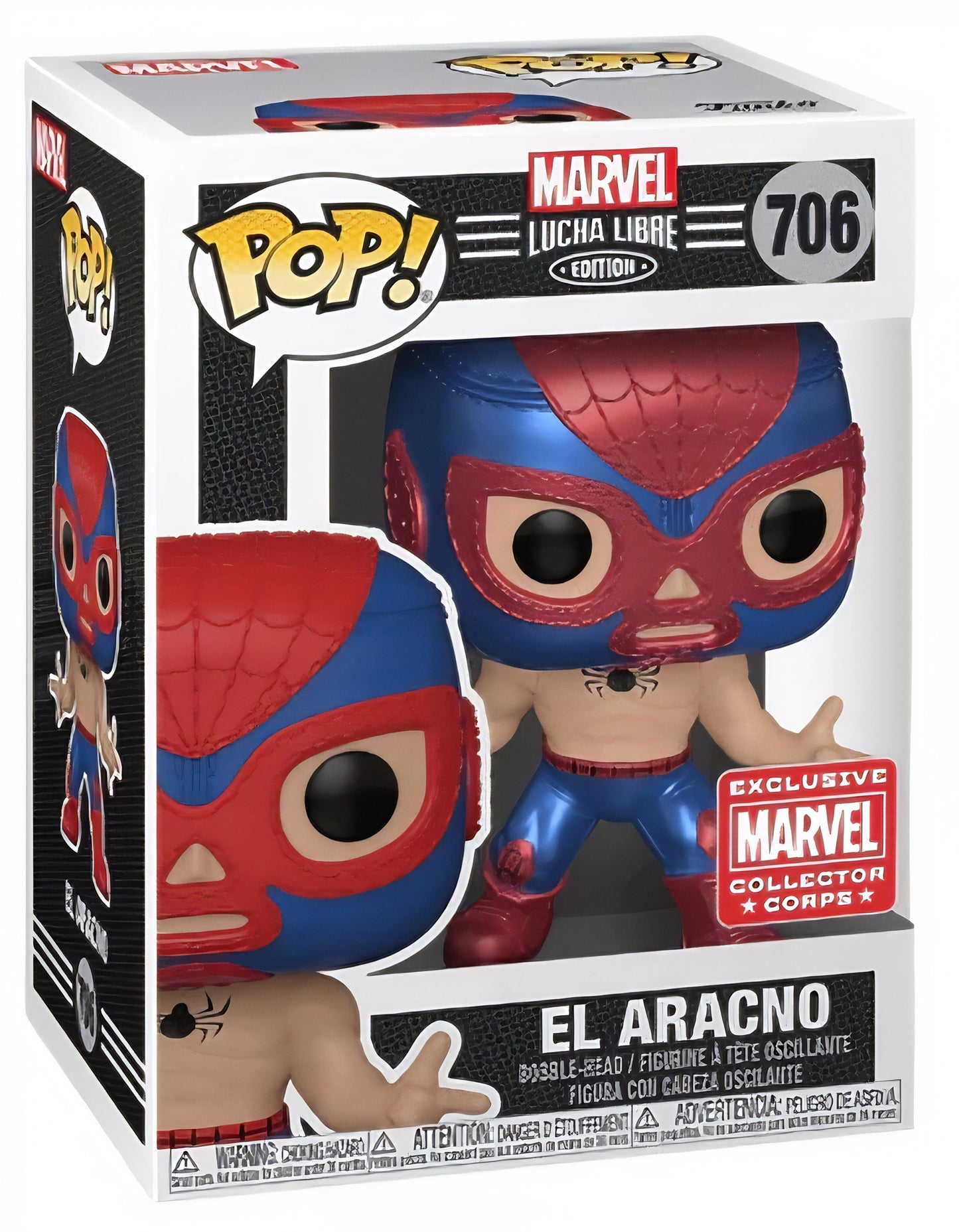 POP! Marvel: 706 Lucha Libre Edition, El Aracno (MT) Exclusive