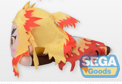NESOBERI Lay-Down Demon Slayer Plush Kyojuro Rengoku SP - SEGA Official Kimetsu no Yaiba