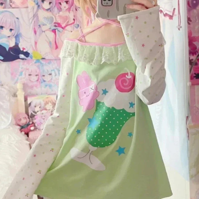 Kawaii Bunny Sundae Shirt