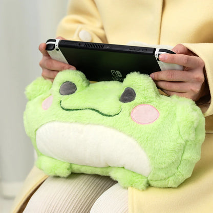 Plush Frog Bag for Nintendo Switch