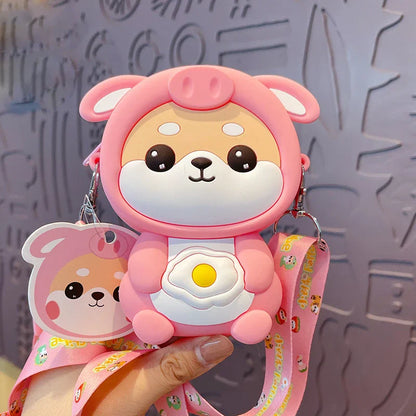 Kawaii Shiba Crossbody Bags