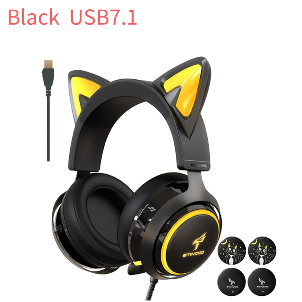 Luminous Cat Ears Headphones