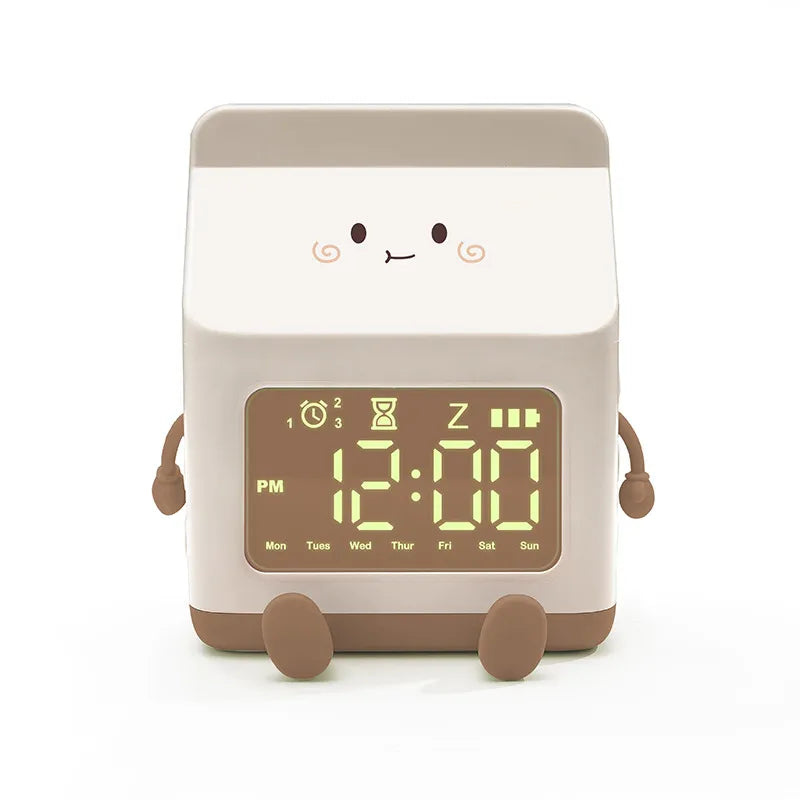 Cute Milk Carton Alarm Clock