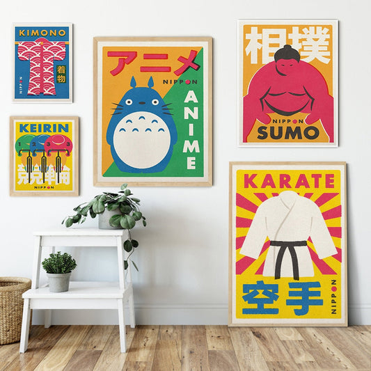 Japanese Aesthetic Canvas Posters