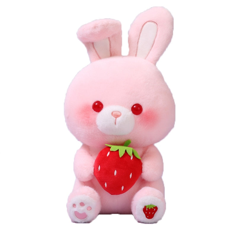 Strawberry Bear and Bunny Plushies