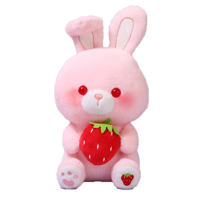 Strawberry Bear and Bunny Plushies