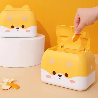 Shiba Inu Desktop Trash Can