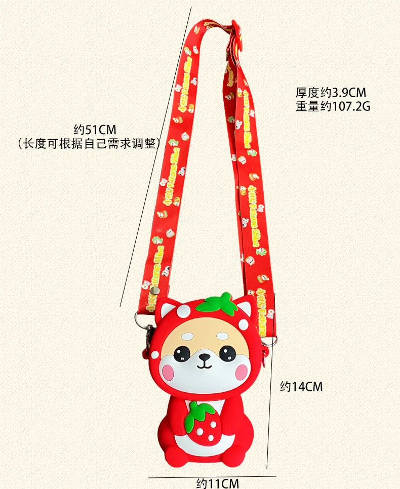 Kawaii Shiba Crossbody Bags