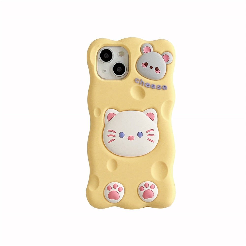 Käse-Katz-und-Maus-iPhone-Hülle