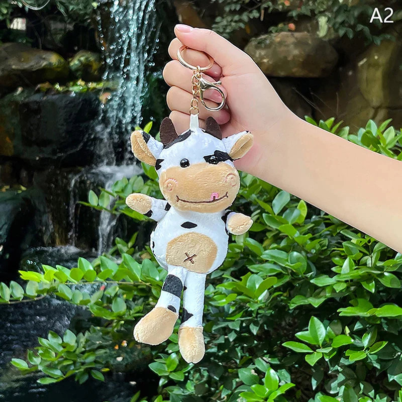 Cow Plush Pendant Keychain