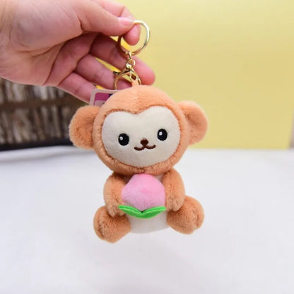 Tulip Monkey Plushie Keychain