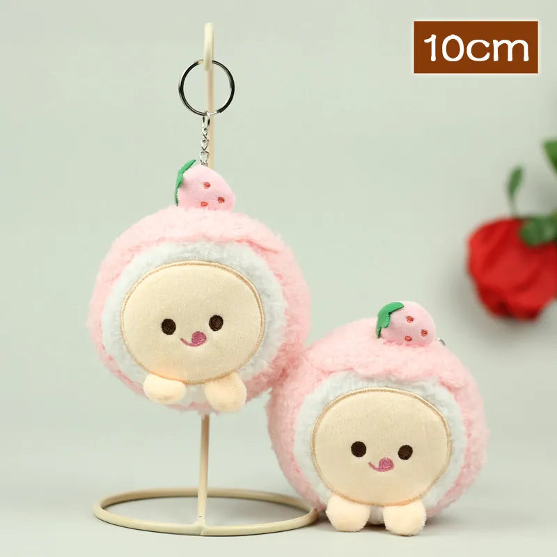 Strawberry Dessert Plushie Keychains