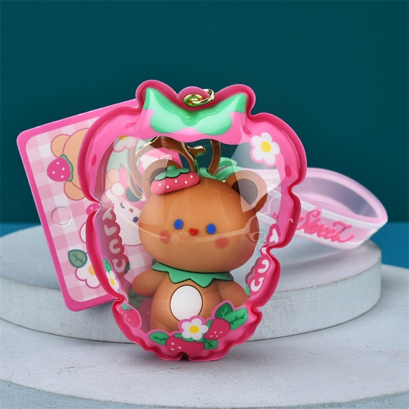 Strawberry Doll Keychain