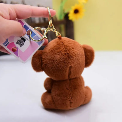 Tulip Monkey Plushie Keychain