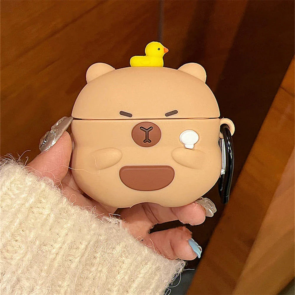 Kawaii Capybara AirPods Case