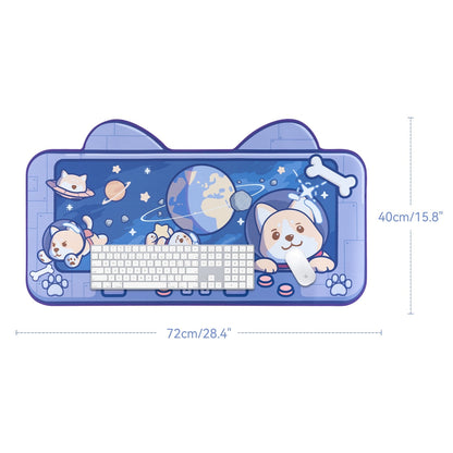 Shiba Inu in Space Desk Pad