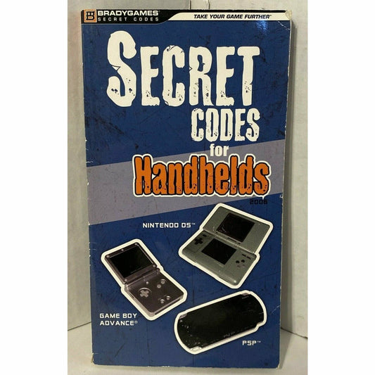 Secret Cheat Codes for Handhelds Nintendo DS Gameboy Advance PSP Manual Booklet - (LOOSE)