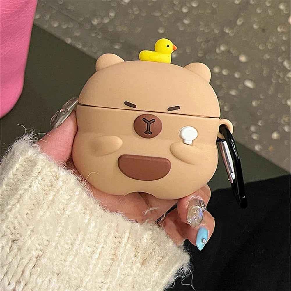 Kawaii Capybara AirPods Case