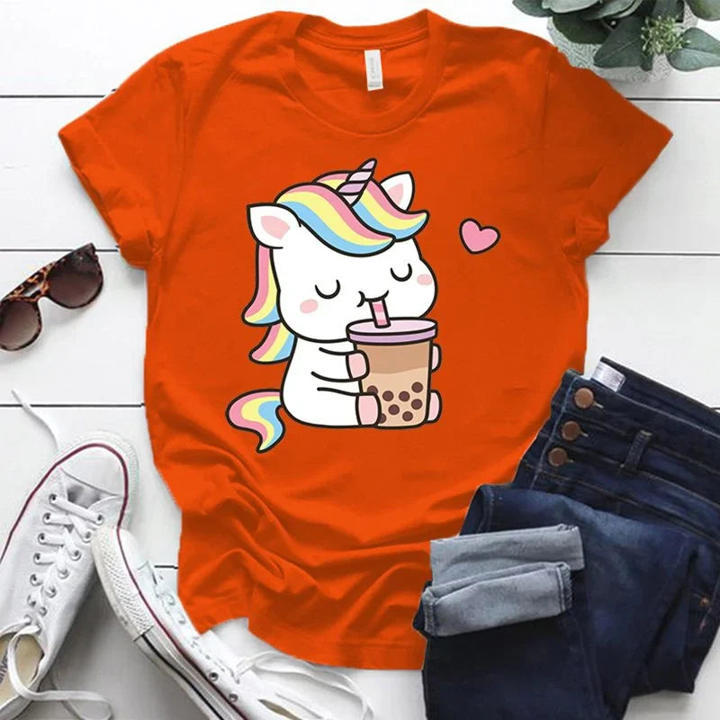 Boba Tea Unicorn T-Shirt