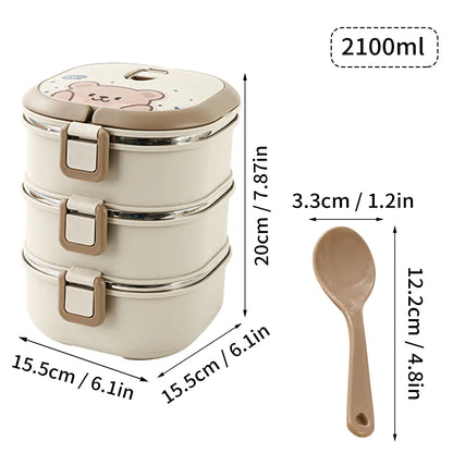 Stackable Stainless Steel Bento Boxes