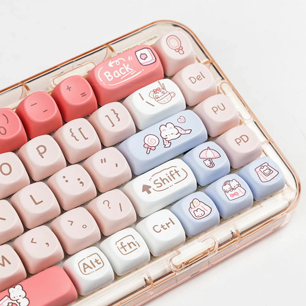 Snack Bunnies Kawaii Keycaps Set