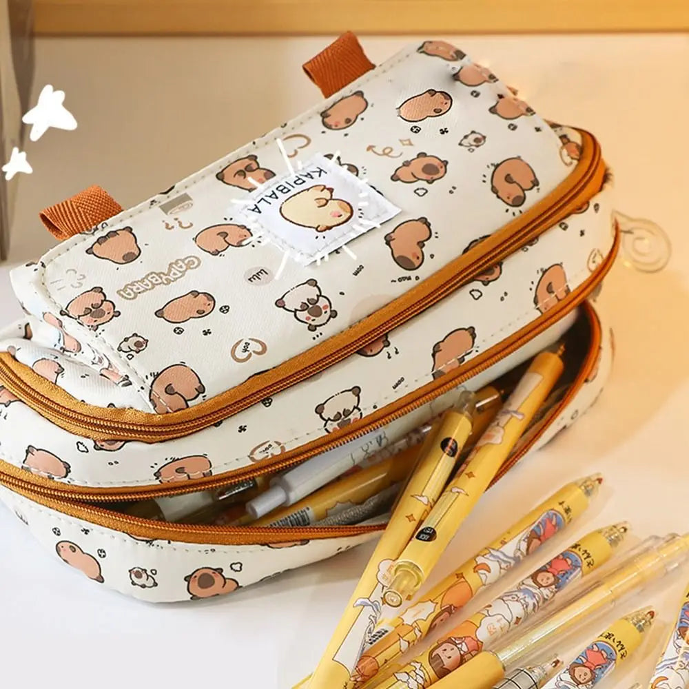 Kawaii Capybara Pencil Bag