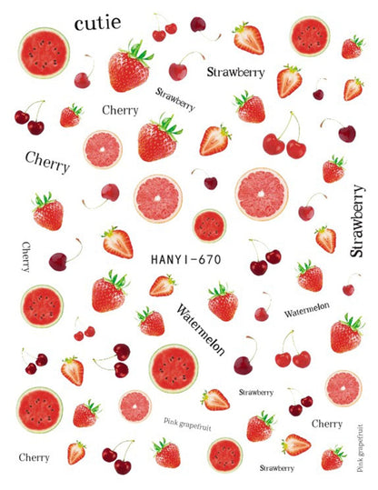 Nail Art Fruit Decals